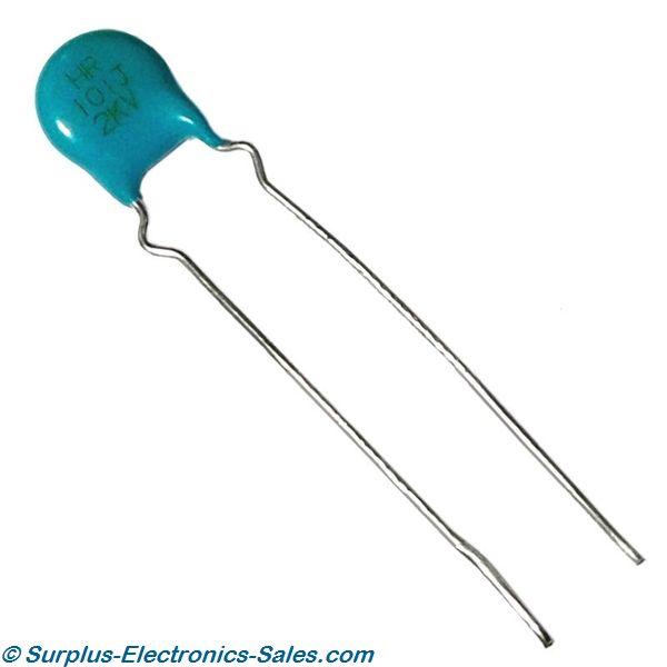 100pF 2KV Ceramic Capacitor 5/Pkg - Click Image to Close